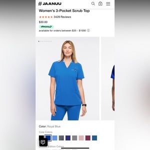 Jaanuu Scrub set - royal blue